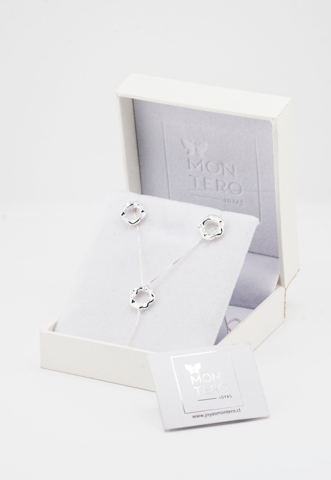Conjunto Leonor Silver en Baño de Oro Blanco