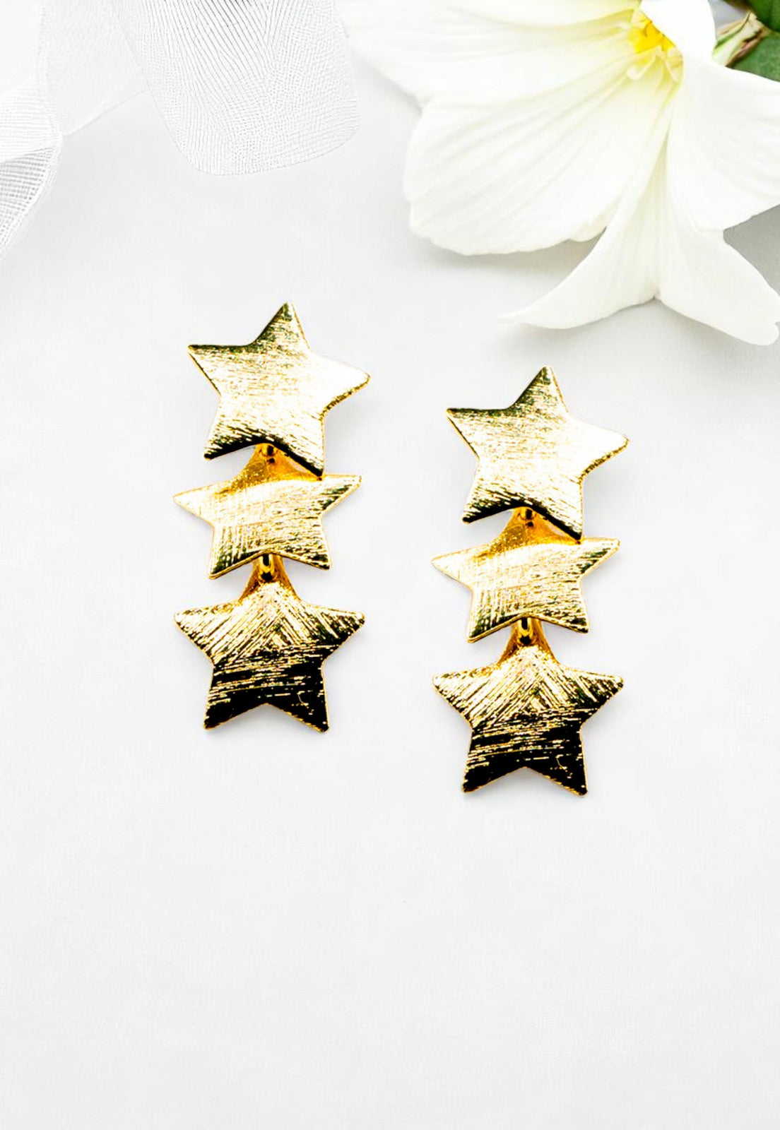 Aros Moria Baño de Oro de 24 k