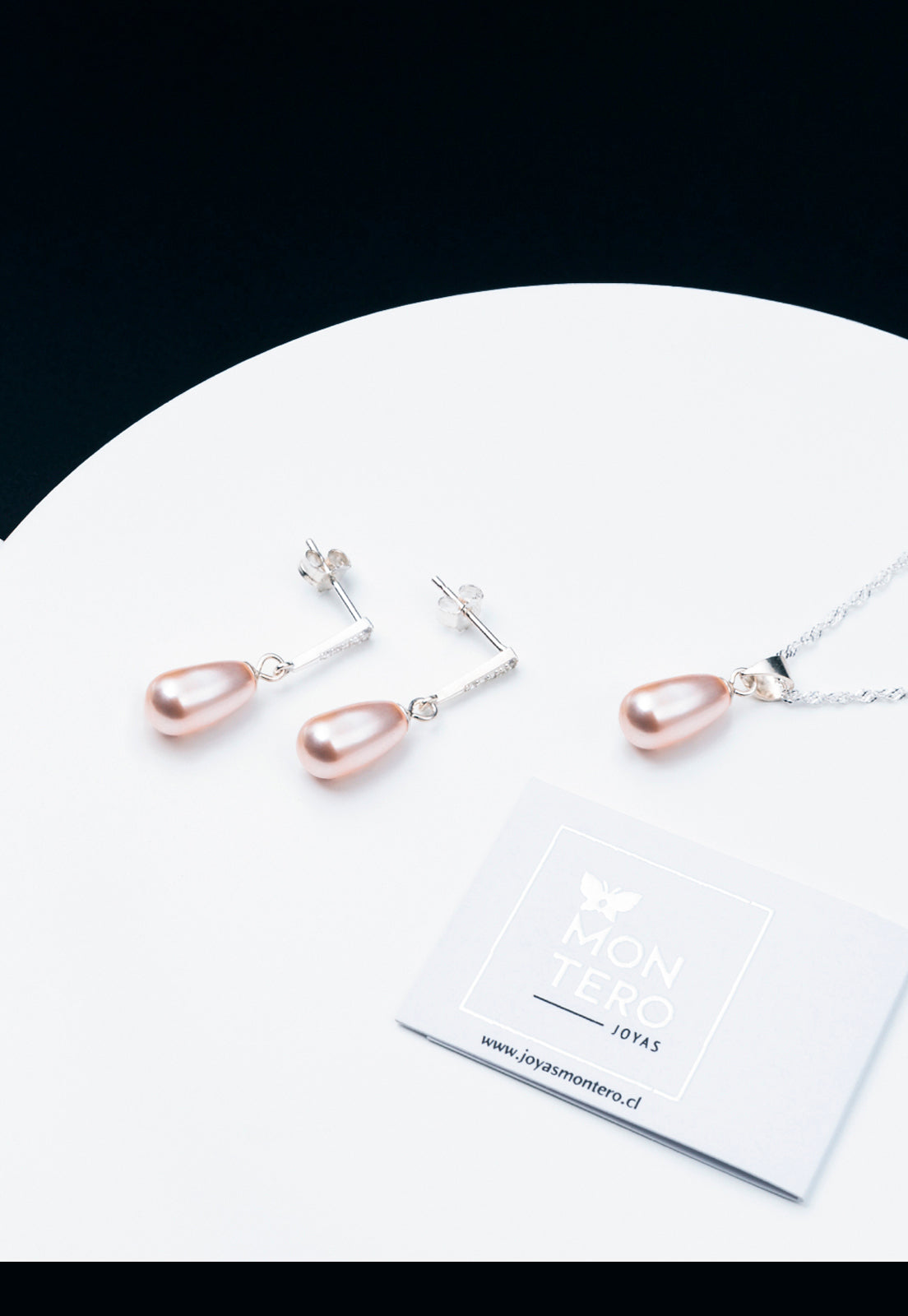 Conjunto Marsella Perlas Organicas Peach