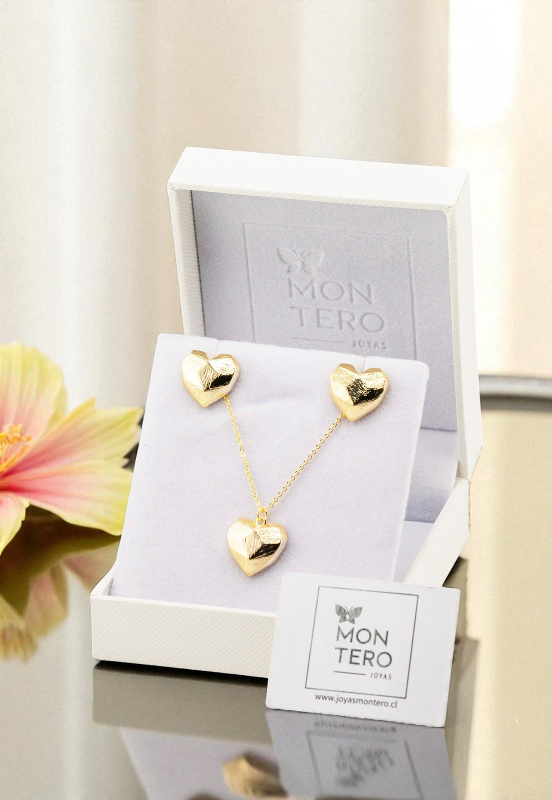 Conjunto Agustina Gold Con Baño de Oro 24k