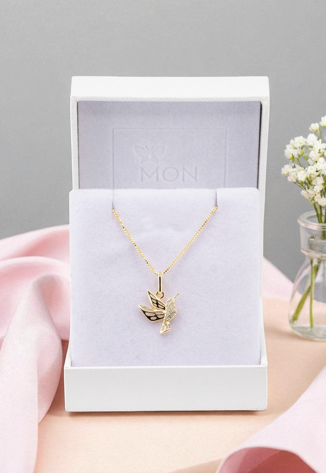 Conjunto Colibri Gold 24K Micro Circones