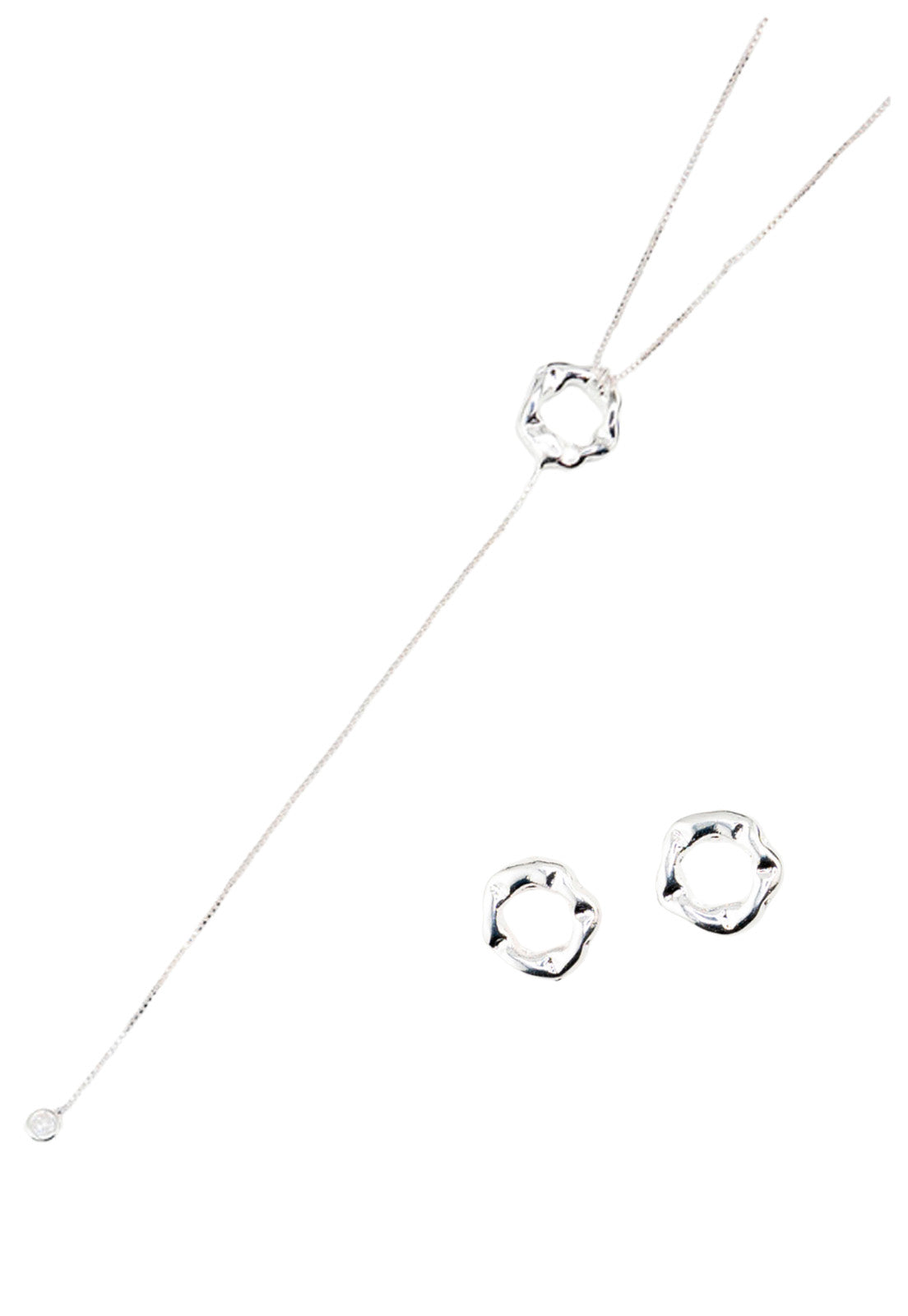 Conjunto Leonor Silver en Baño de Oro Blanco