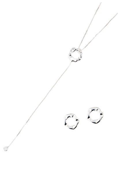 Conjunto Leonor Silver en Baño de Oro Blanco