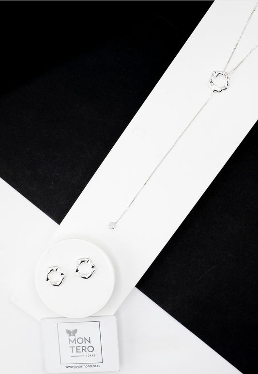 Conjunto Leonor Silver en Baño de Oro Blanco