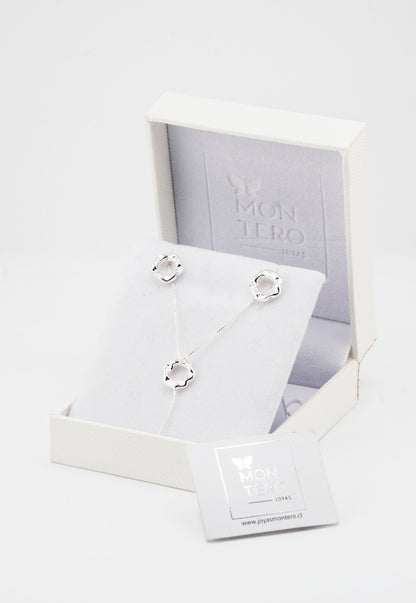 Conjunto Leonor Silver en Baño de Oro Blanco