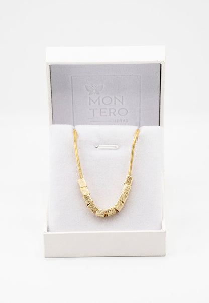 Pulsera Maya Gold Con Baño de Oro 24k