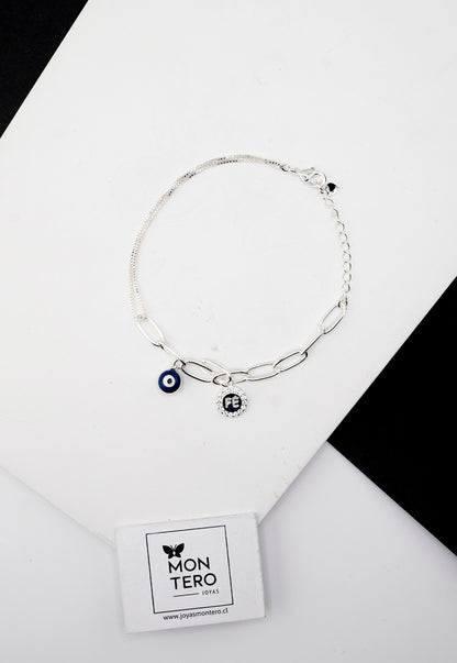 Pulsera Mara Silver Con Baño de Oro 24k