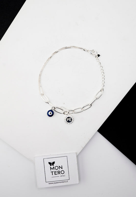 Pulsera Mara Silver Con Baño de Oro 24k