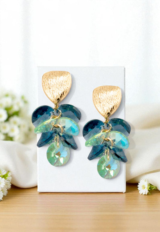 Aros Paula Gold 24K Cristal Mont Blend