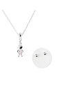 Conjunto Lisa Niño Baño de Oro Blanco y Microcircones