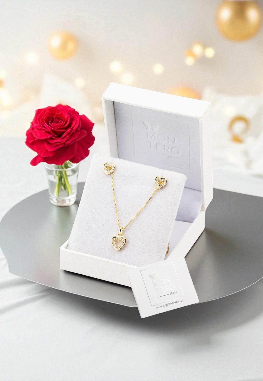 Conjunto Allegra Gold 24K Micro Circones