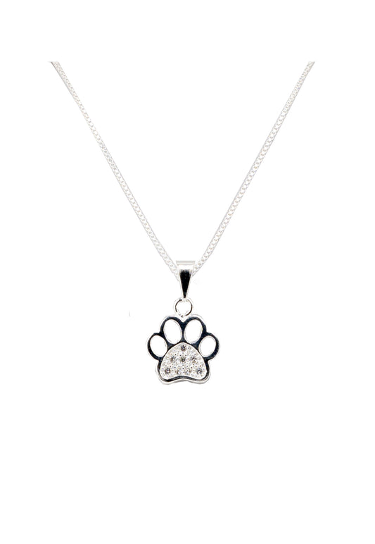 Collar Odie Baño de Oro Blanco