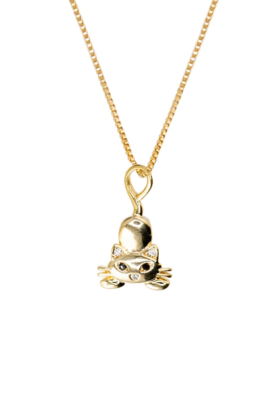 Collar Miku Gold Baño de Oro 24k Microcircon