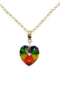 Collar Gran Romance Gold 24K Cristal Genuino Vitral Medium