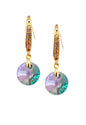 Aros Aurora Gold 24K Cristal Genuino Paradise Shinne