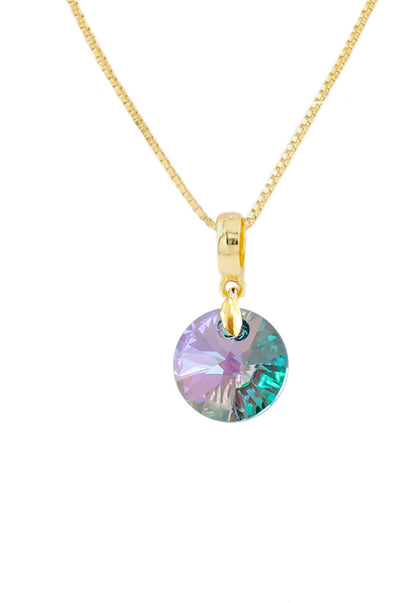Collar Aurora Gold 24K Cristal Genuino Paradise Shinne