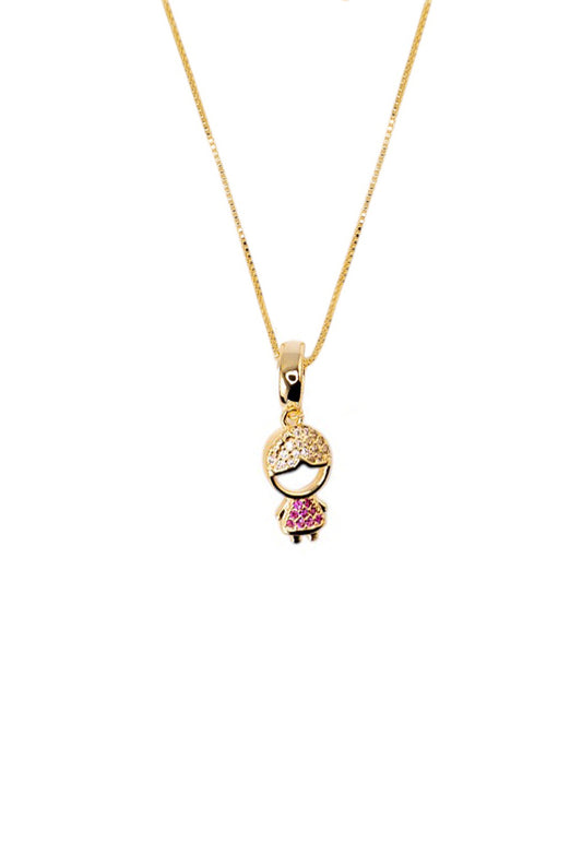 Collar Ignacia Gold Baño de Oro 24 k Microcircones