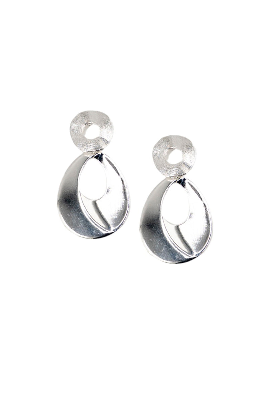 Aros Berna Silver Baño de Oro 24k