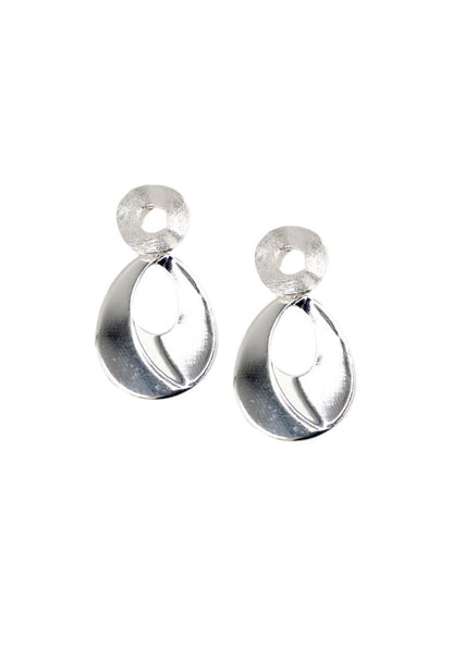 Aros Berna Silver Baño de Oro 24k