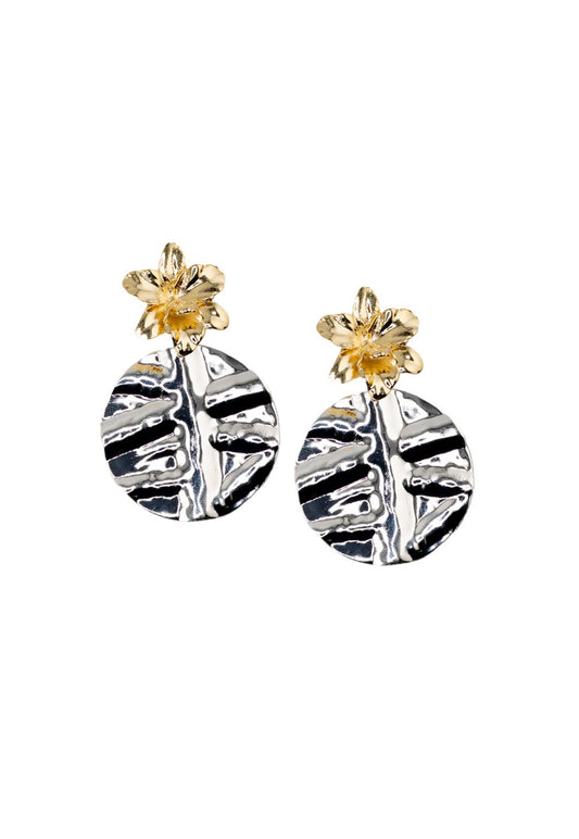 Aros Frida Baño Oro 24k