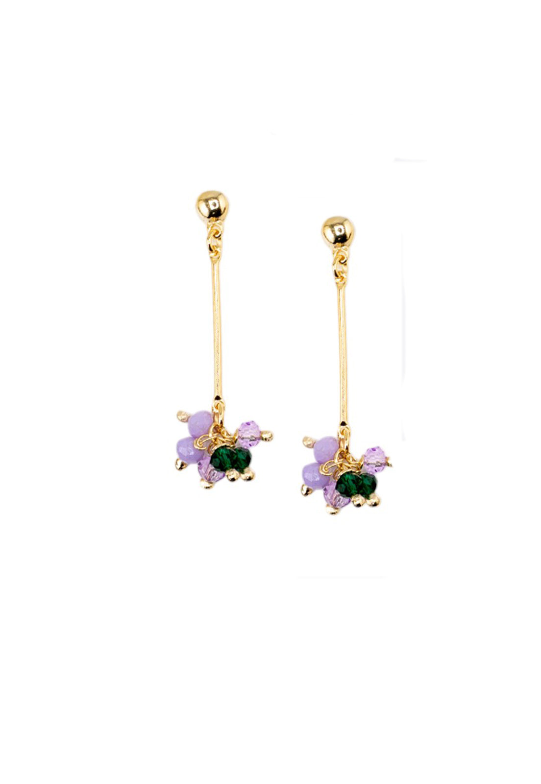 Aros Tessa Lila Gold 24K