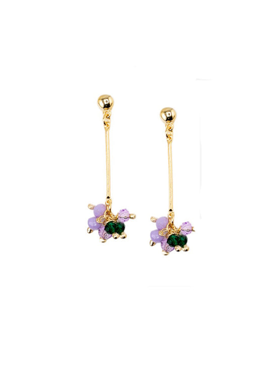 Aros Tessa Lila Gold 24K