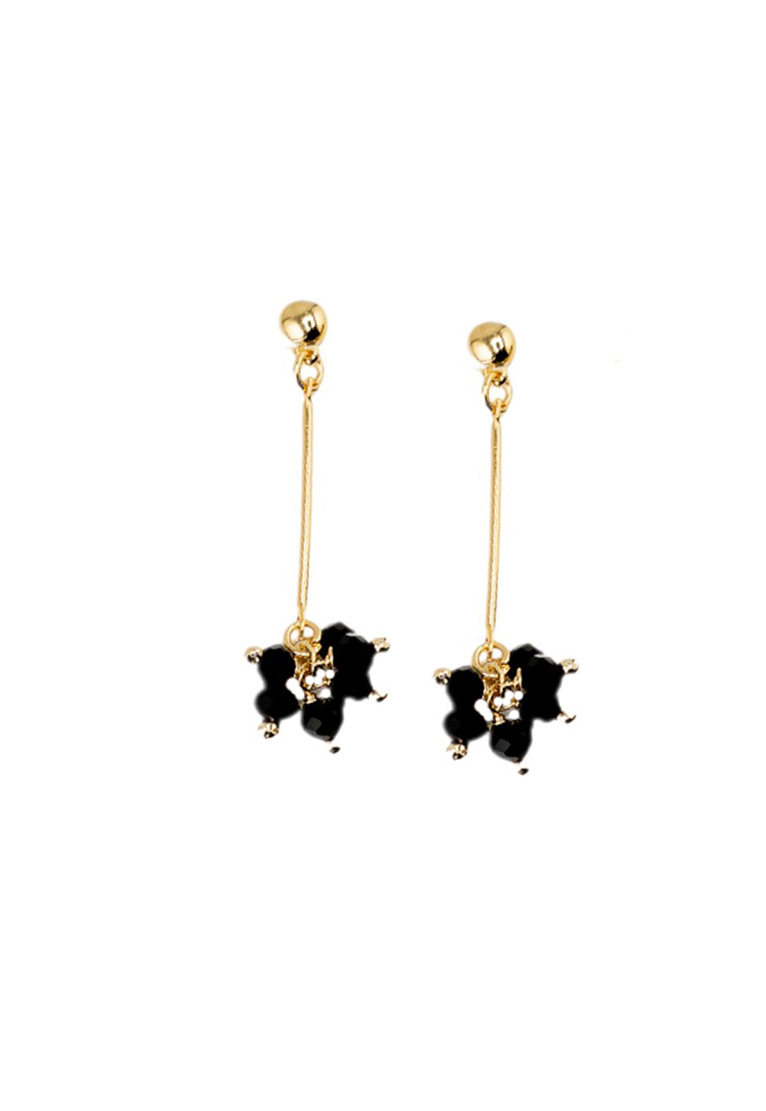 Aros Tessa Black Gold 24K