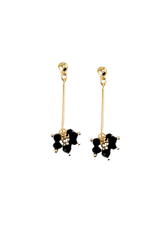 Aros Tessa Black Gold 24K
