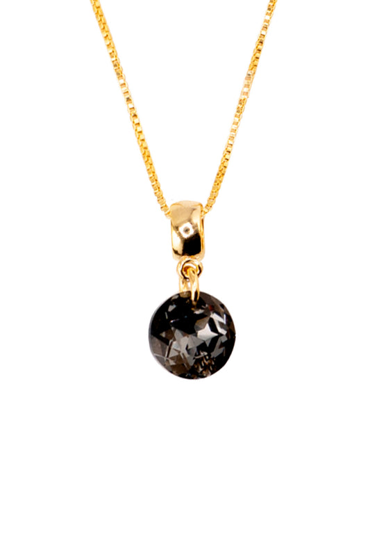Collar Bali Gold 24K Cristal Genuino Silver Night