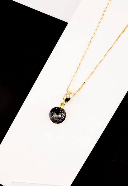 Collar Bali Gold 24K Cristal Genuino Silver Night