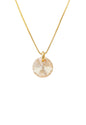 Collar Punto de Luz Gold 24k Cristal Genuino Golden Shadow