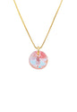 Collar Punto de Luz Gold 24k Cristal Genuino Light Rose