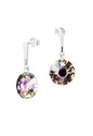 Aros Paris Plata 925 Cristal Genuino Vitral Light