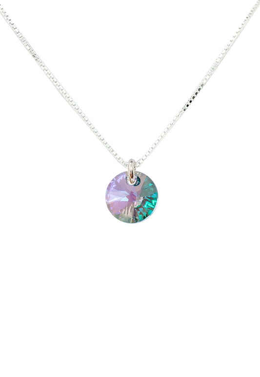 Collar Punto de Luz Plata 925 Cristal Genuino Paradise Shine