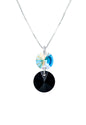 Collar Lourdes Plata 925 Cristal Genuino Black Jet