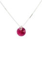 Collar Punto de Luz Plata 925 Cristal Genuino Scarleth