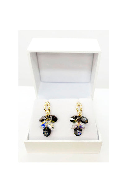 Conjunto Rafela Gold Cristales Genuinos Silver Night
