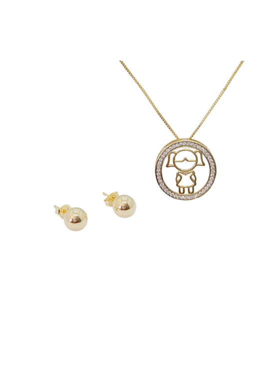 Conjunto Vida Niña Gold